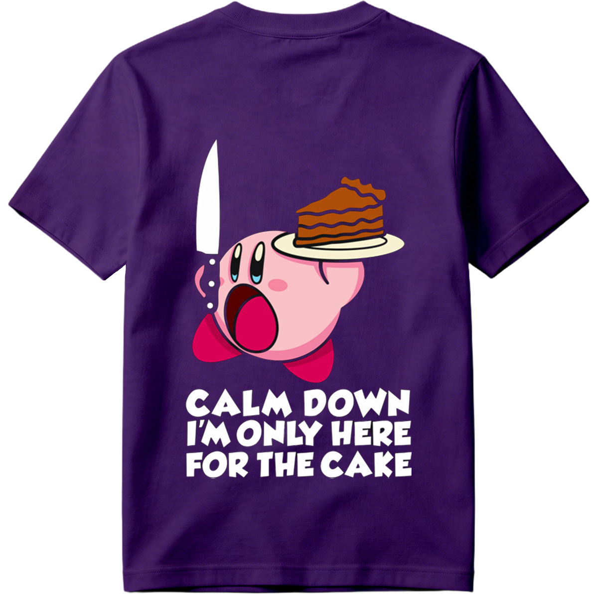 Kirby Cake Knife Humor - Tee
