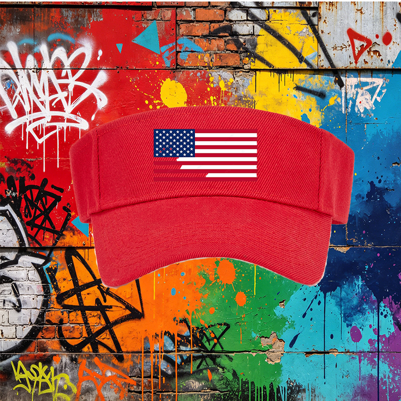 Unisex Classic Mesh Back Hat with American Flag Print - Lightweight Breathable Sun Protection Cap for Outdoor Activities, Beach, Travel, and Casual Wear - Ideal for Adults Seeking Patriotic Style and Comfort