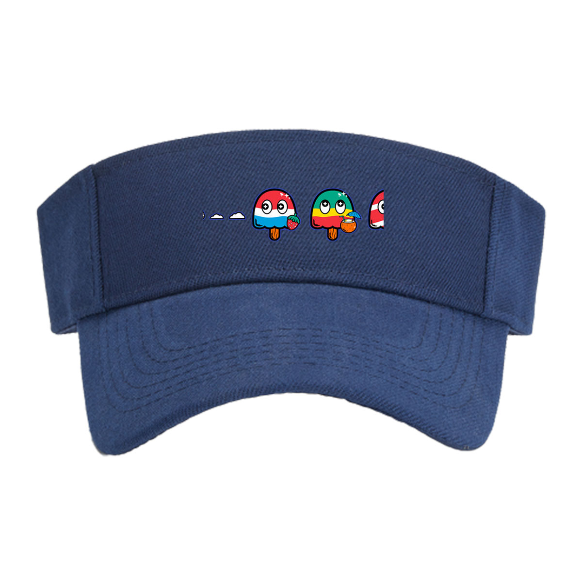 Pac-Man and Colorful Ice Cream Characters in Summer Vibes -  Visor cap