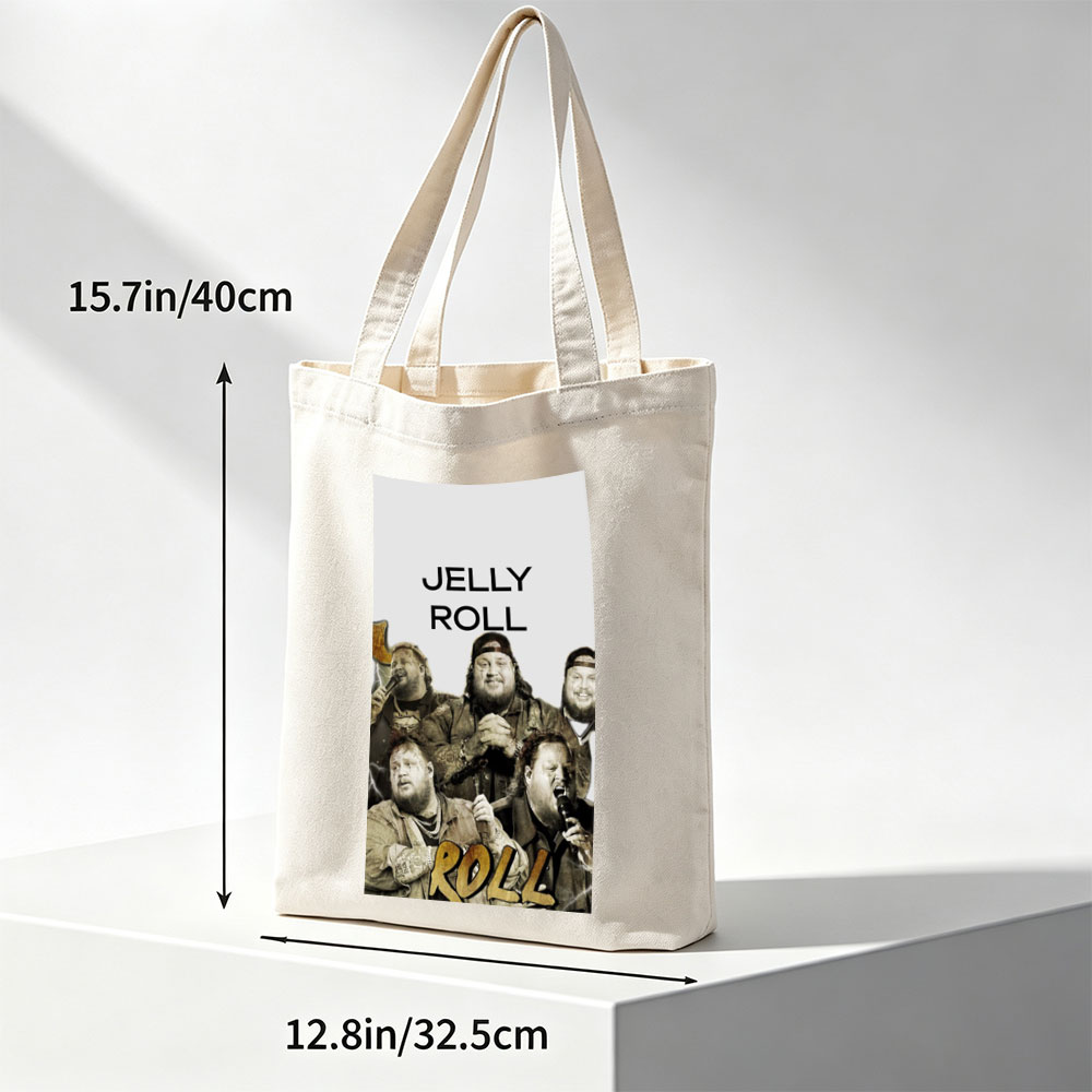 Jelly Roll Band Performing Live with Microphones and Dynamic Energy - Canvas tote bags