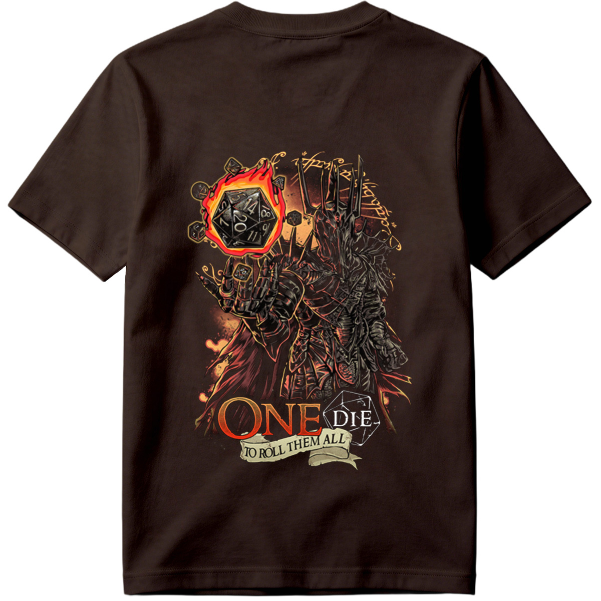 One Die to Roll Them All: D&D Inspired Fantasy Art - Tee
