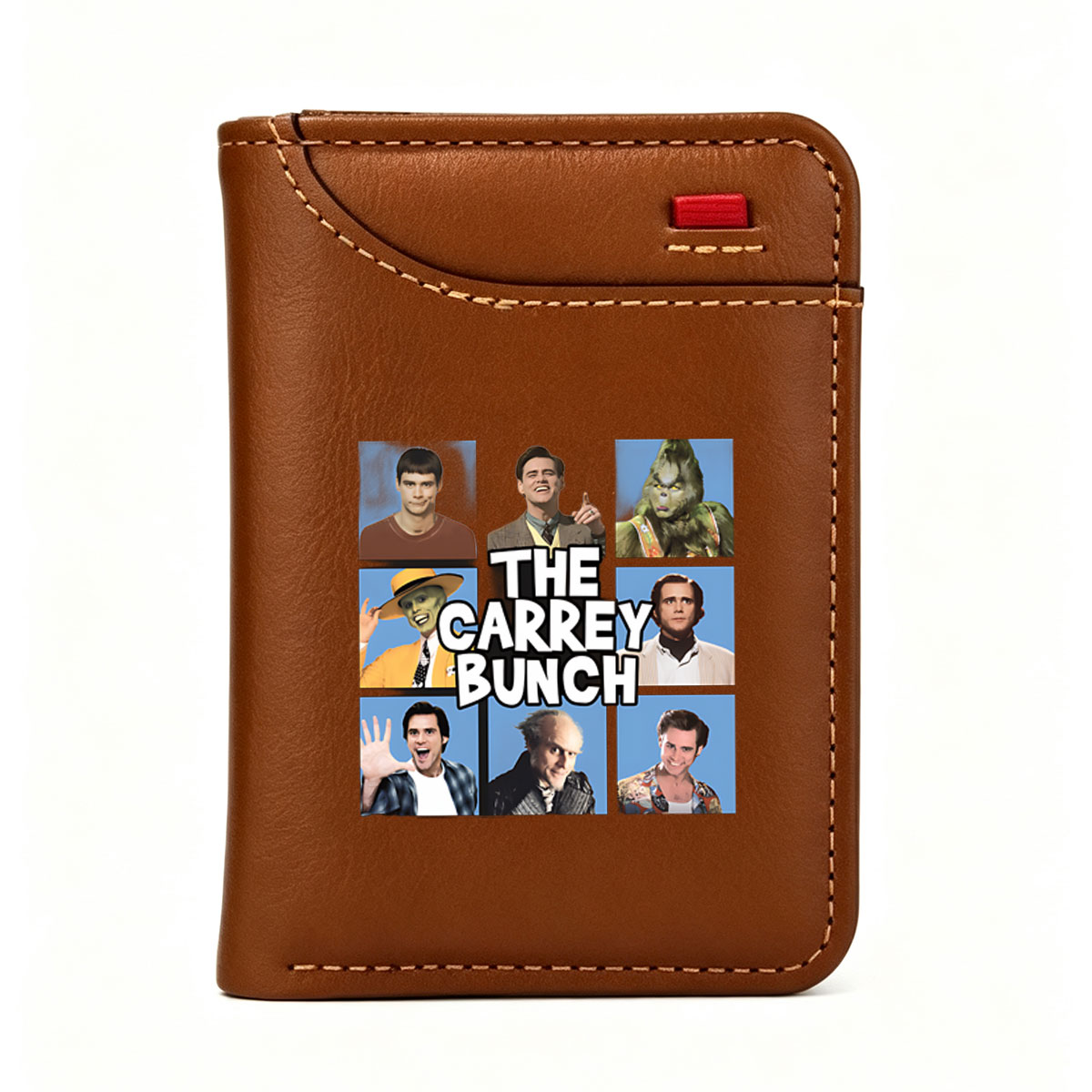 The Carrey Bunch: Jim Carrey's Iconic Characters and Roles - Vertical Style Wallet