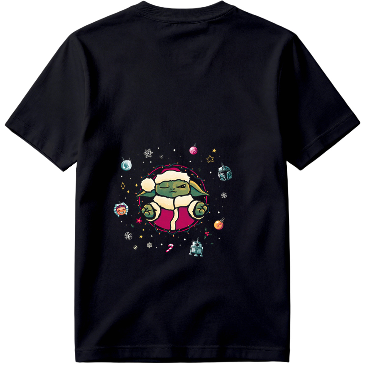 Baby Yoda Christmas Holiday Art - Tee