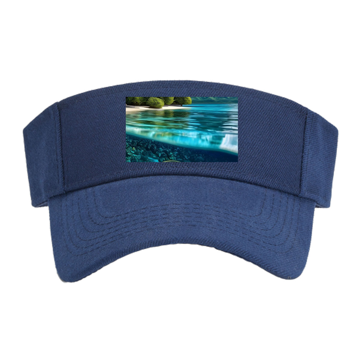 Tropical Paradise with Clear Waters and Coral Reef -  Visor cap