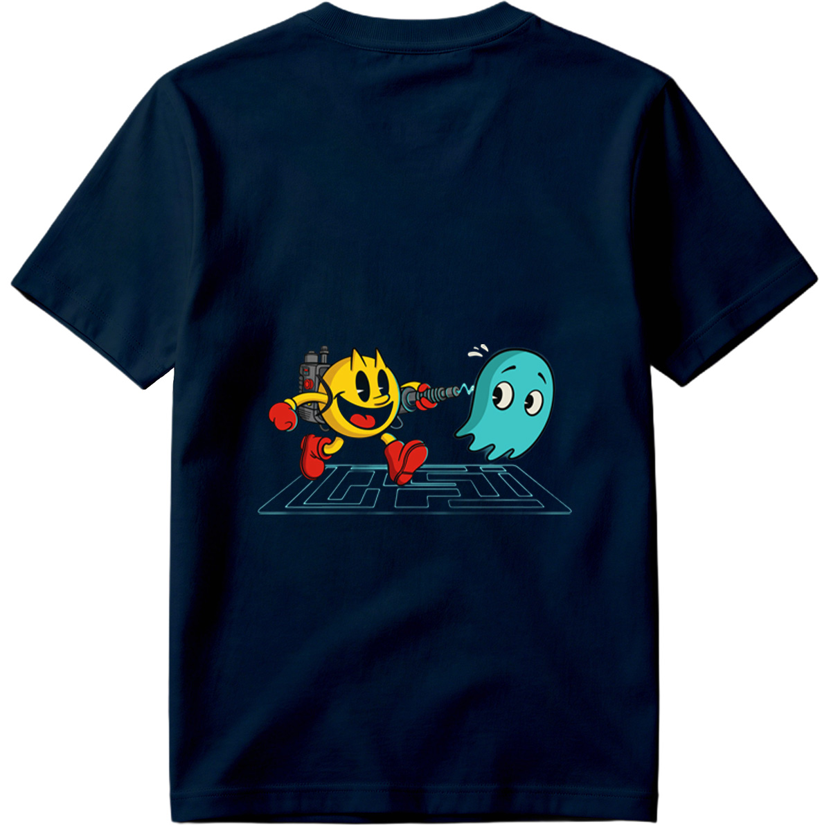 Pac-Man and Ghost in Action - Tee
