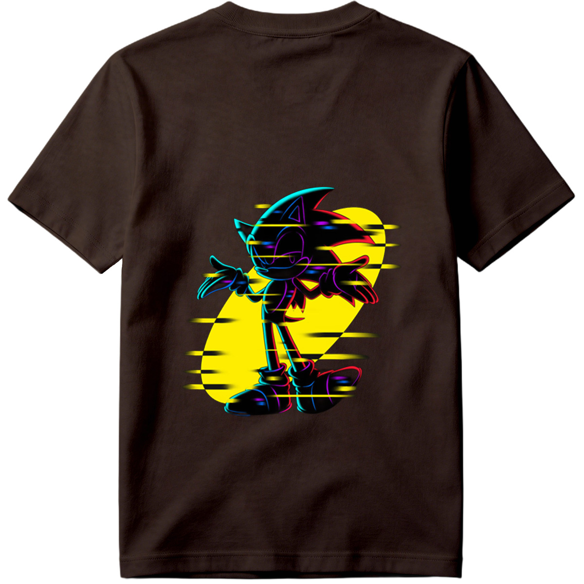 Sonic the Hedgehog: Neon Glitch Art - Tee