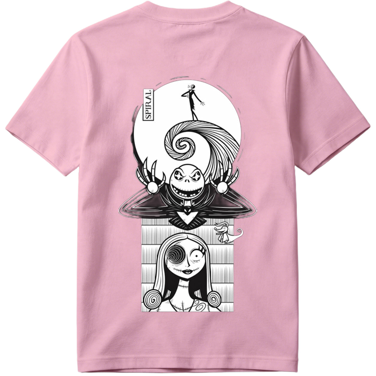 The Nightmare Before Christmas: Jack Skellington and Sally Spiral Art - Tee
