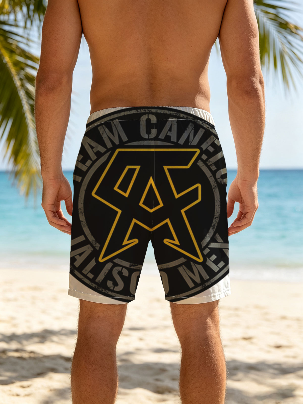 Team Canelo Jalisco Mex Logo -  Beach shorts