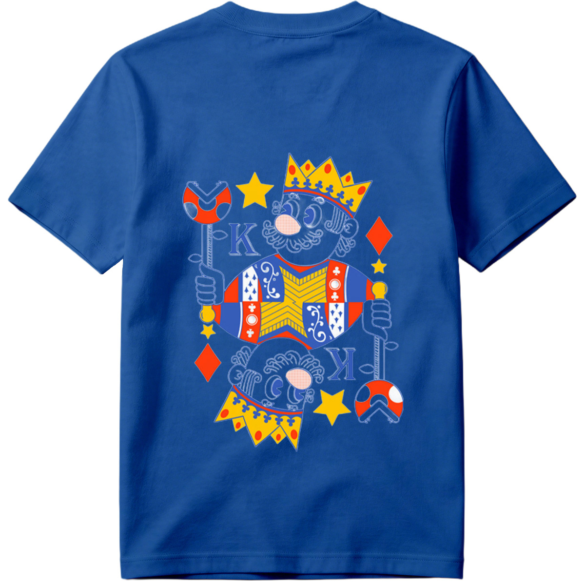 King of Diamonds Playing Card Character - Tee