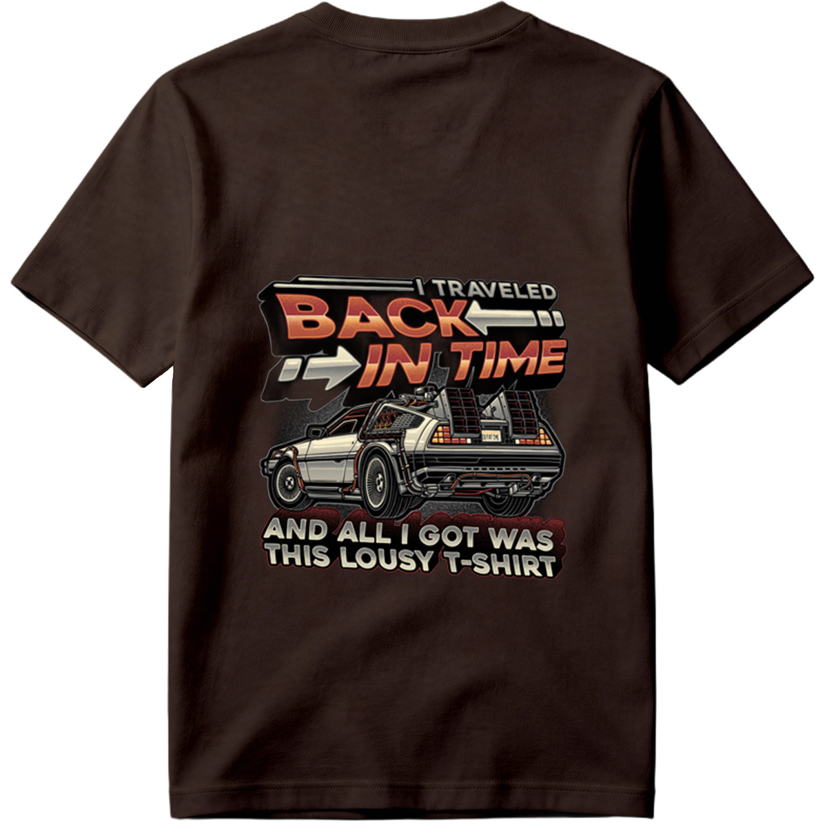 Back to the Future - DeLorean Time Machine T-Shirt - Tee