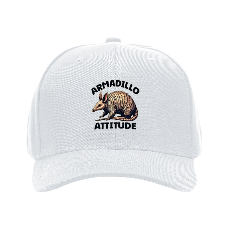 1pc New Baseball Cap Armadillo Attitude Print Unisex Adjustable Hat for Outdoor Activities and Casual Wear Adults Fashion Accessory