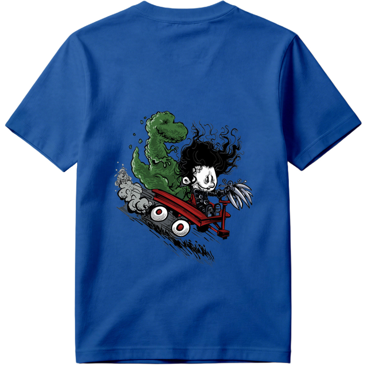Coraline and the Green Monster in a Red Cart - Tee