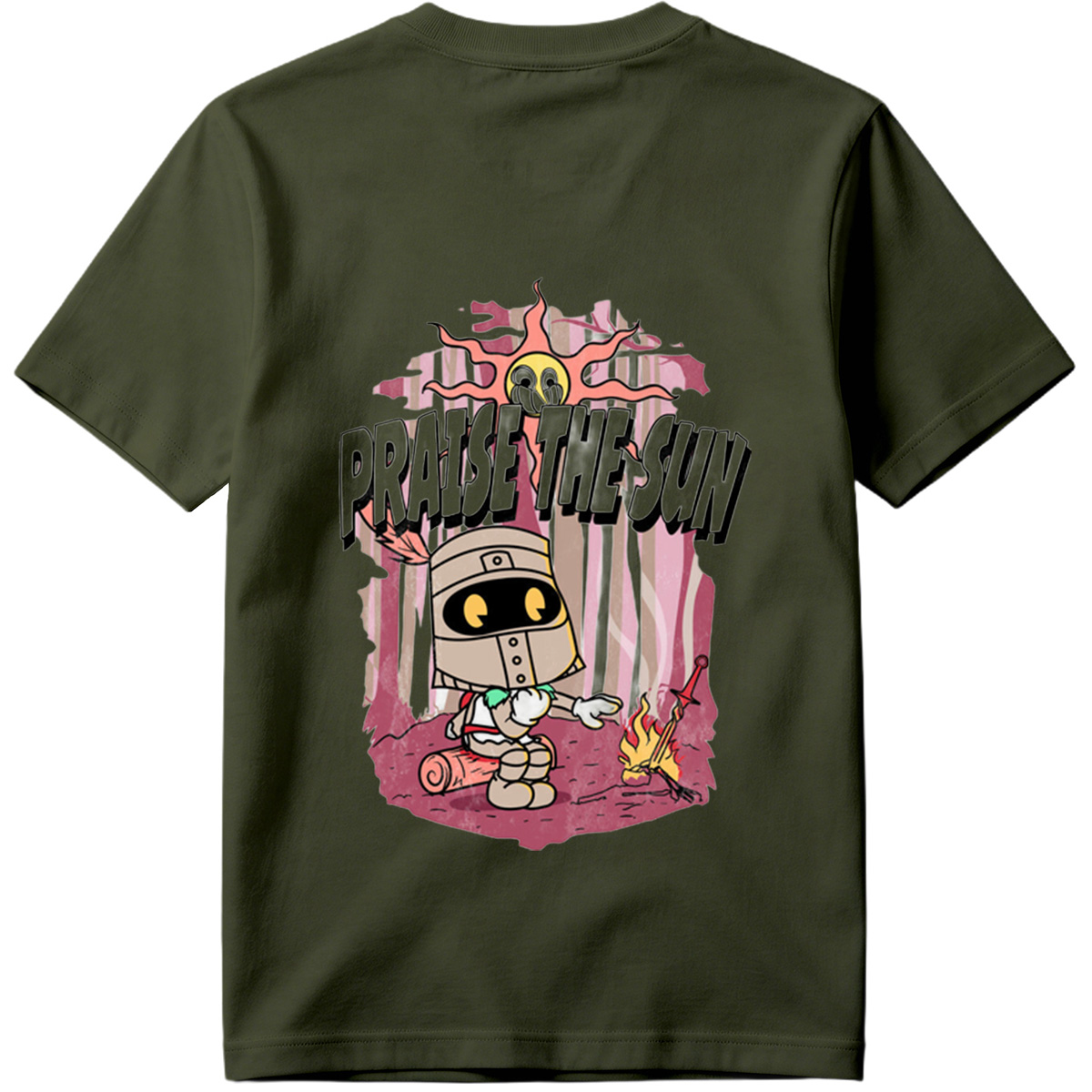 Praise the Sun - Knight and Sun Character Art - Tee