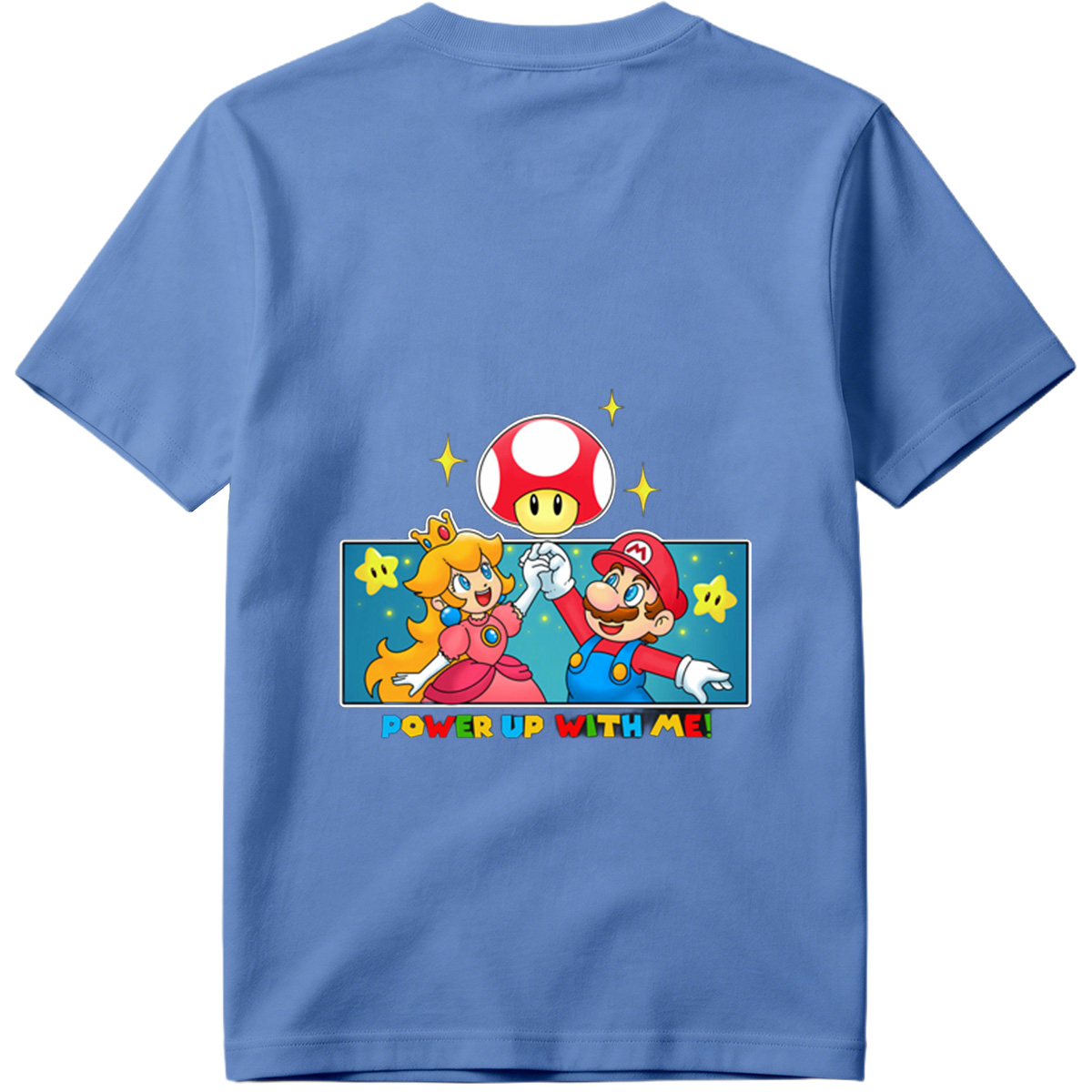 Super Mario: Mario and Peach Power Up with Toad! - Tee