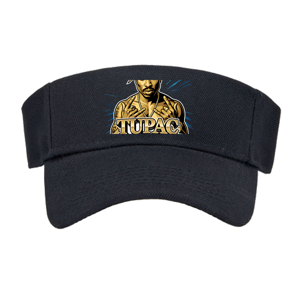 Tupac Shakur Thug Life Portrait -  Visor cap