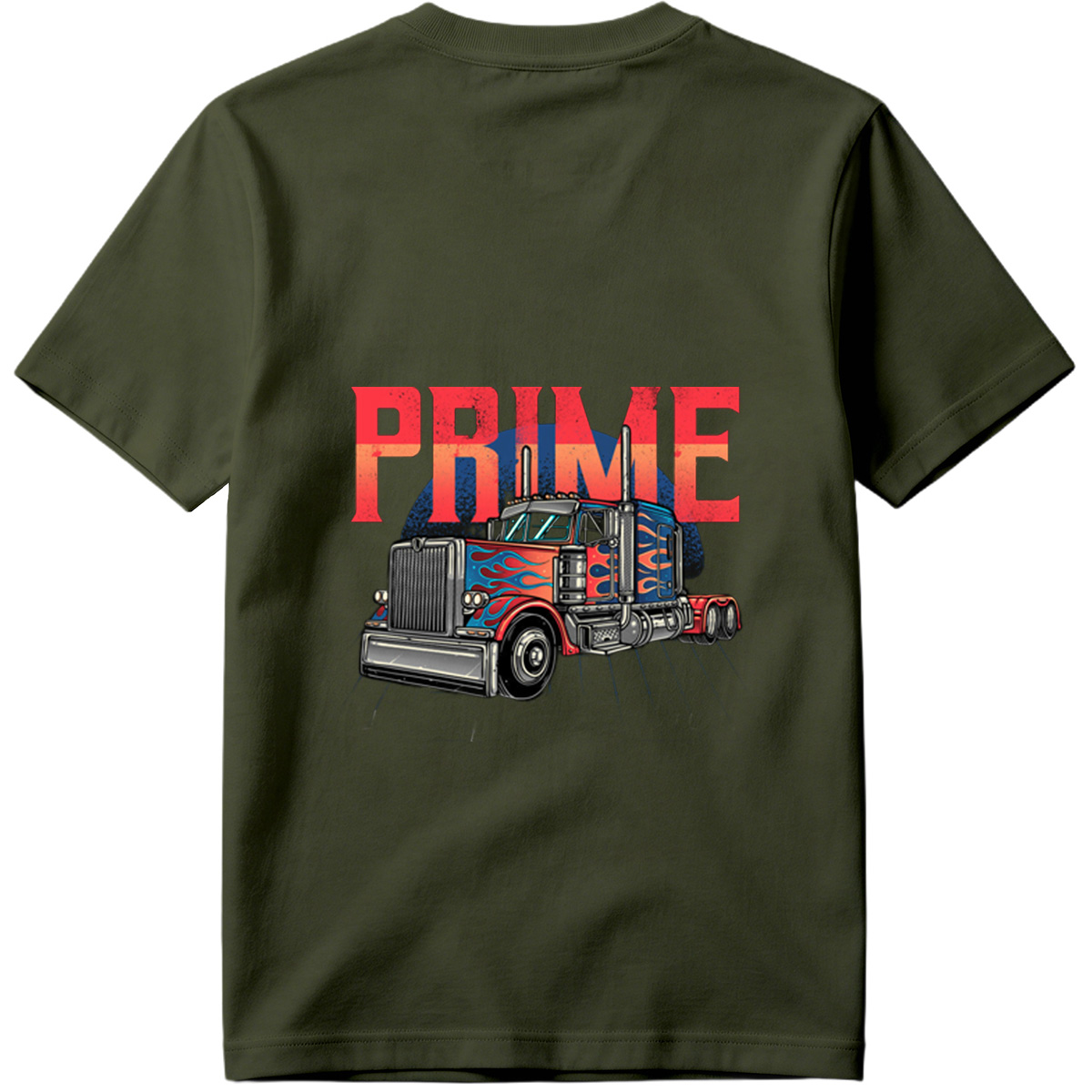 Prime Transport Service - Optimus Prime Truck Design - Tee