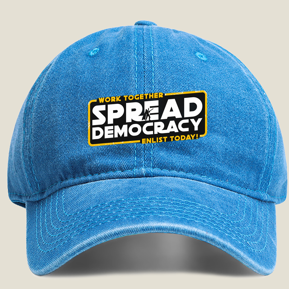 Star Wars: Spread Democracy – Enlist Today! - Washed Denim - Baseball Cap