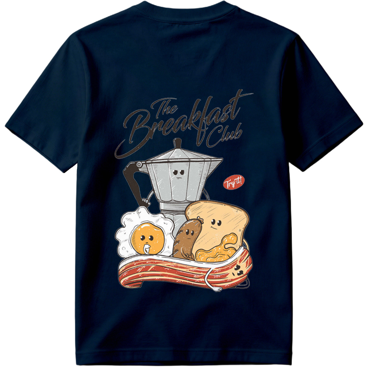 The Breakfast Club: Coffee Pot, Egg, Sausage, Toast, and Bacon - Tee