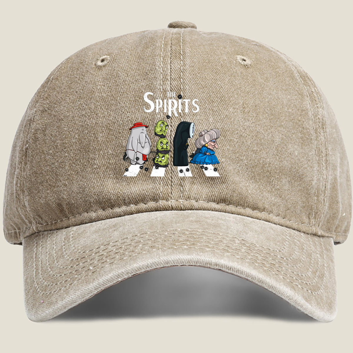 The Spirits: Elephant, Goblins, Phantom, and Witch - Washed Denim - Baseball Cap