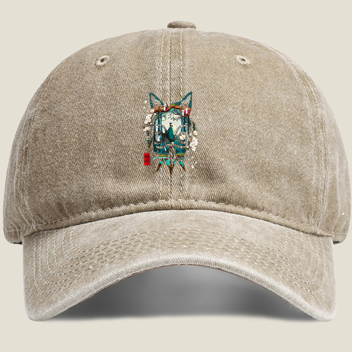 Kimi no Koe: The Cat and the Ghosts - Washed Denim - Baseball Cap