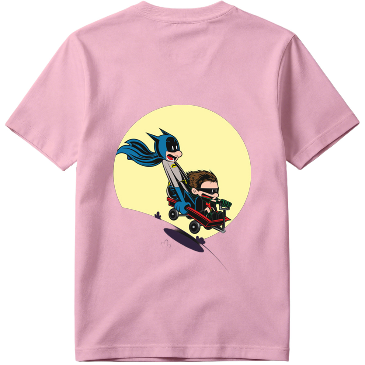 Batman and Robin in a Red Wagon - Tee