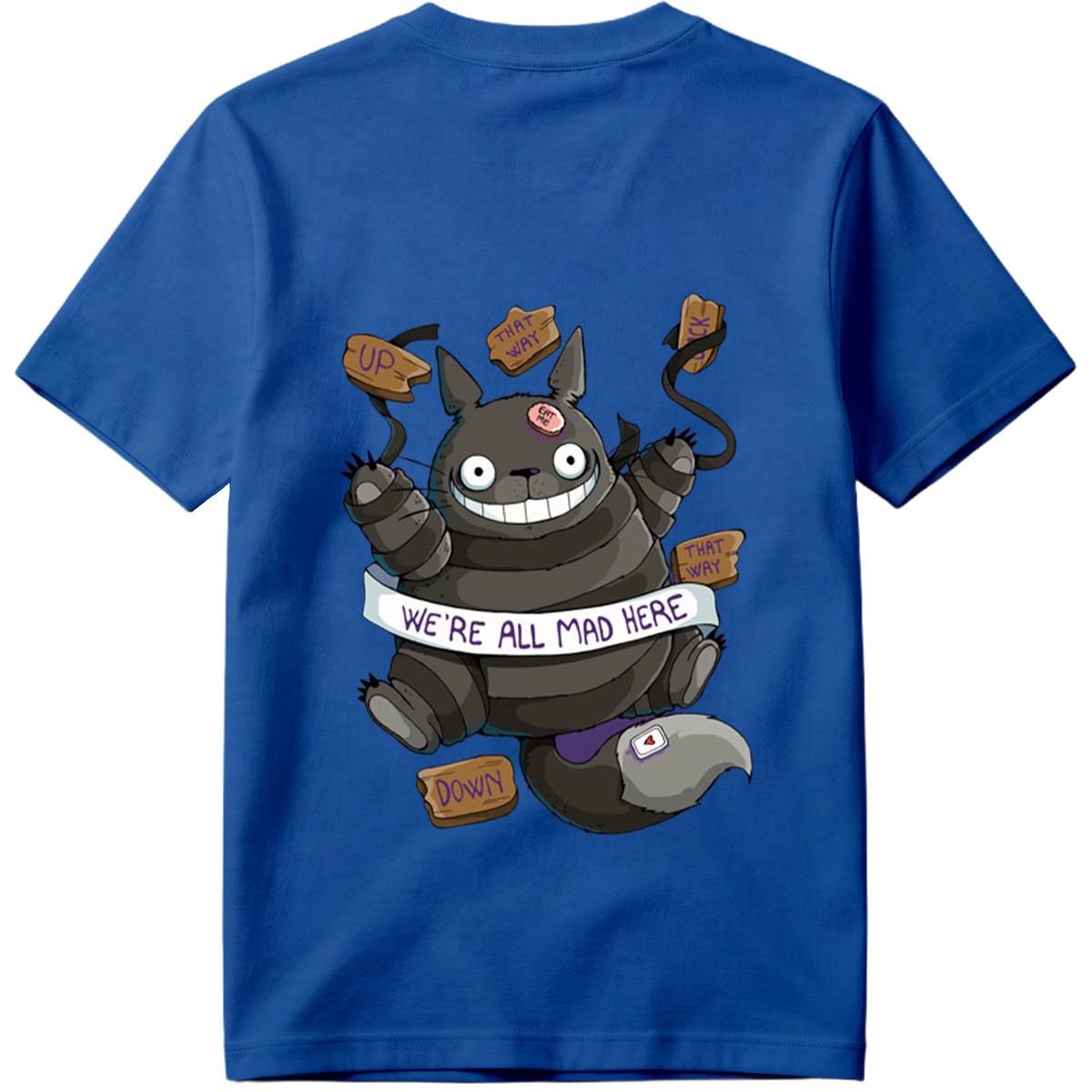 Totoro Meets Alice in Wonderland: We're All Mad Here - Tee