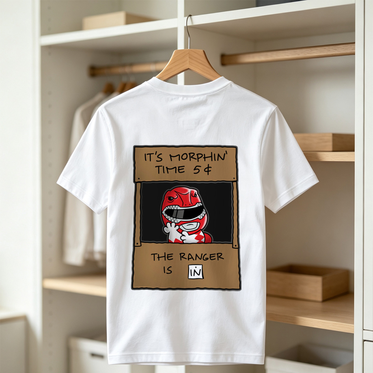 Red Ranger Morphin Time Booth - Tee