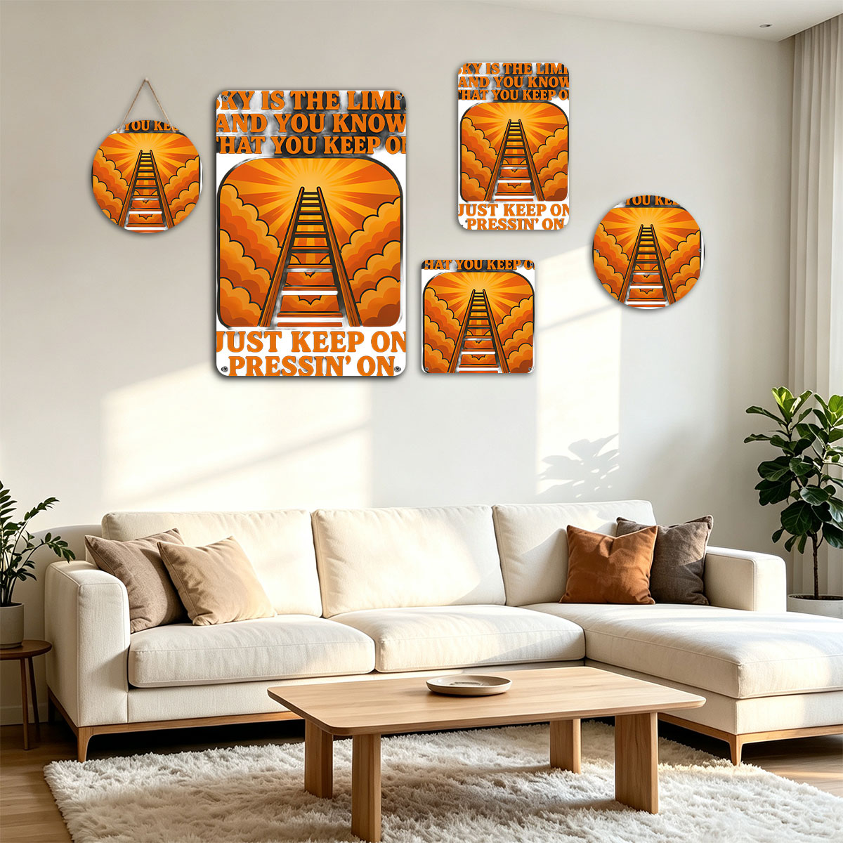 Sky is the Limit: Keep On Pressin' On - painting