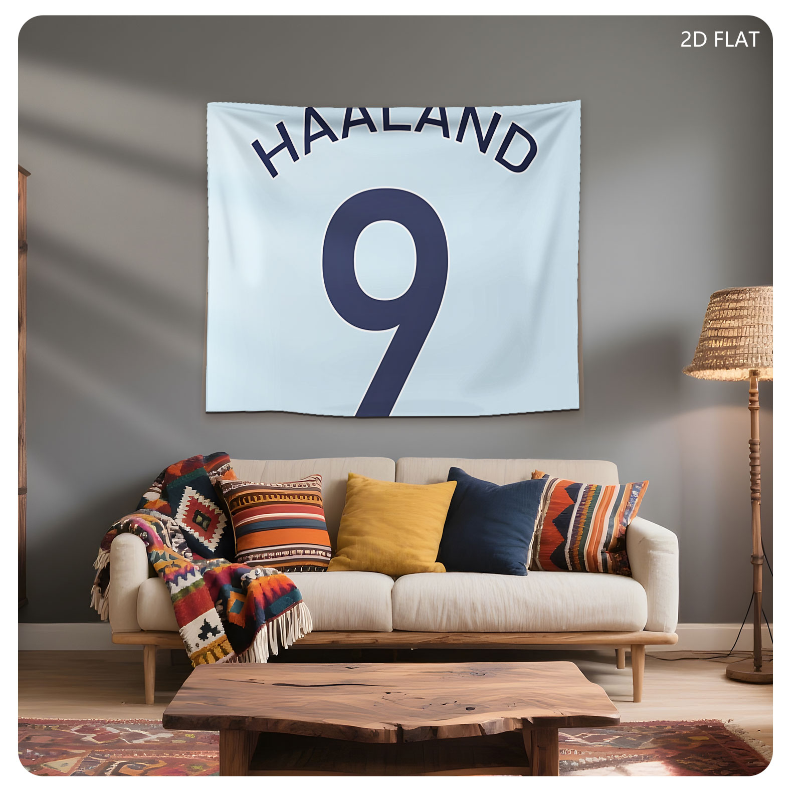 Haaland 9 - Manchester City Football Jersey - Tapestry