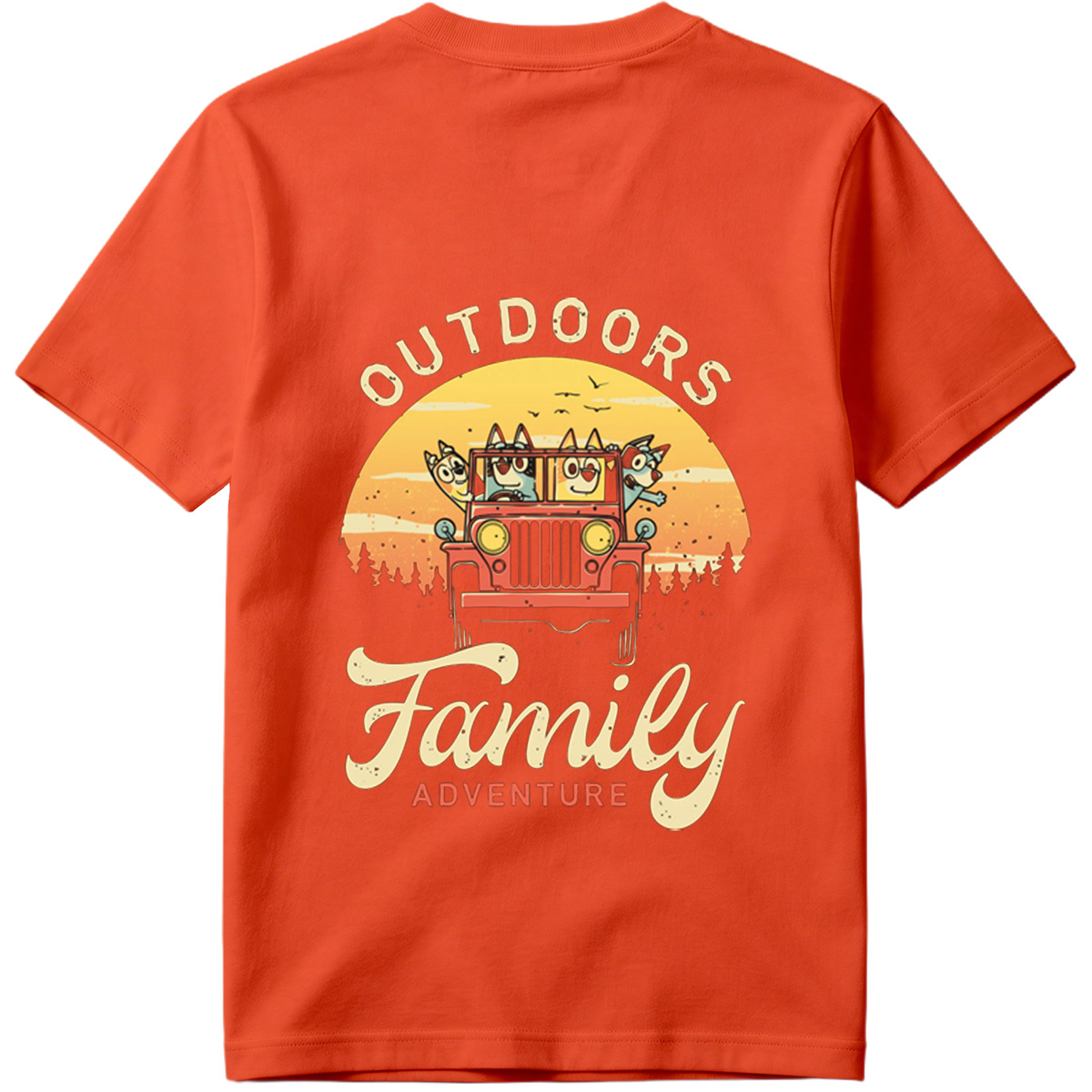 Bluey Family Outdoors Adventure - Tee