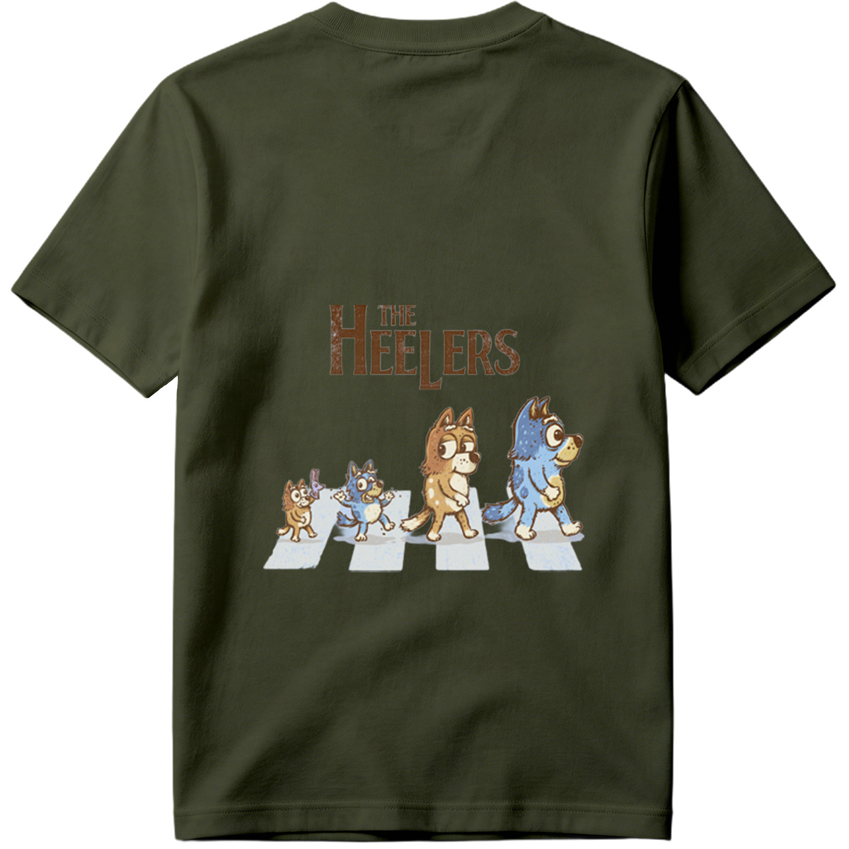 The Heelers: Bluey, Bingo, Bandit, and Mum Dog - Tee