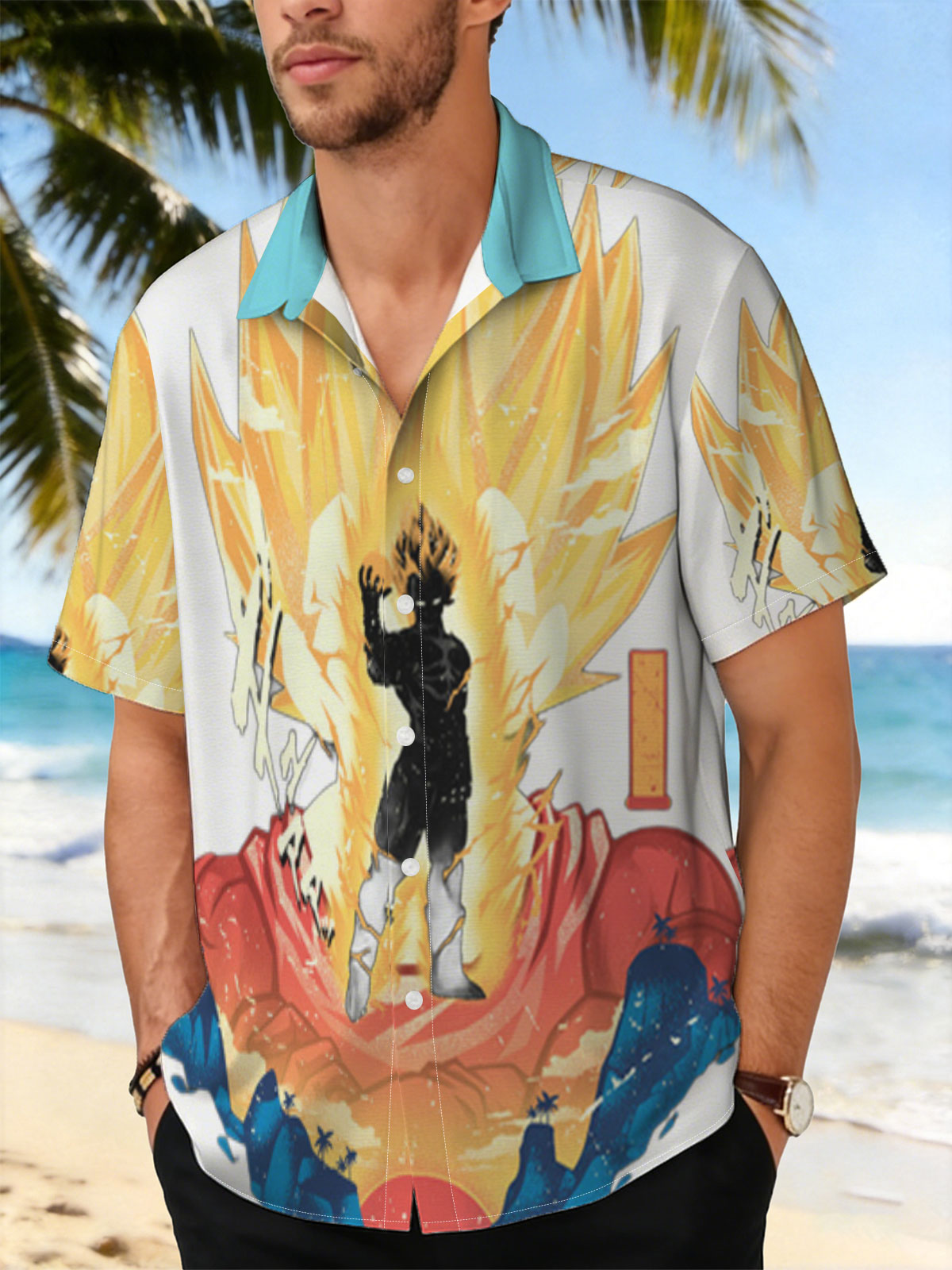 Super Saiyan Transformation: Dragon Ball Z Character in Radiant Aura -  Shirt