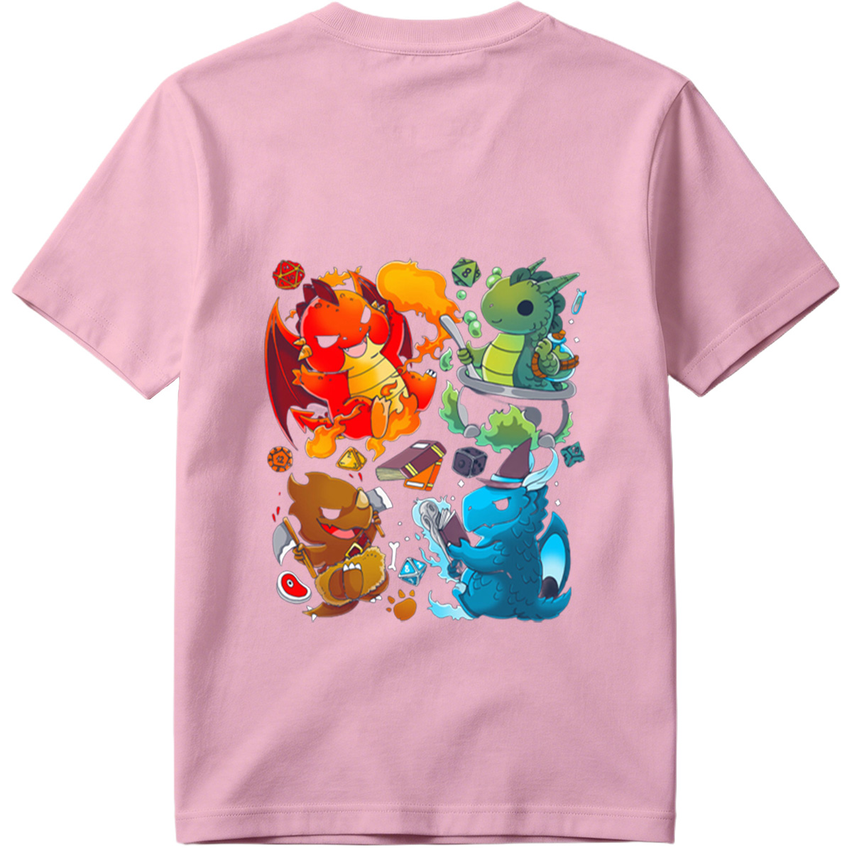 Dragon Quest: Fire, Nature, Earth, and Water Elements - Tee