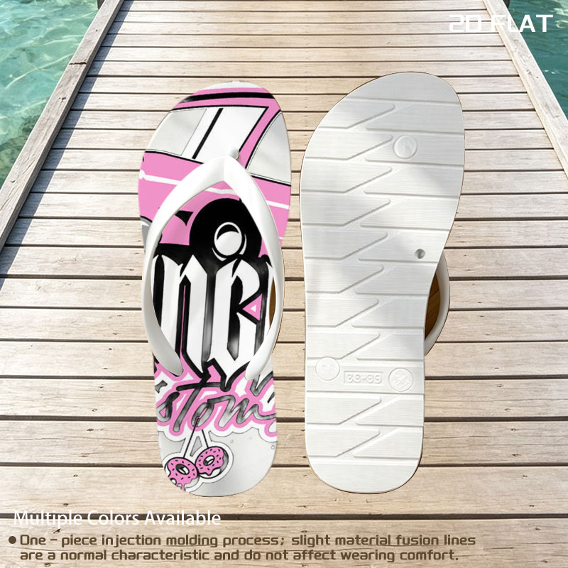 Springfield Customs Pink Car Logo -  flip-flops