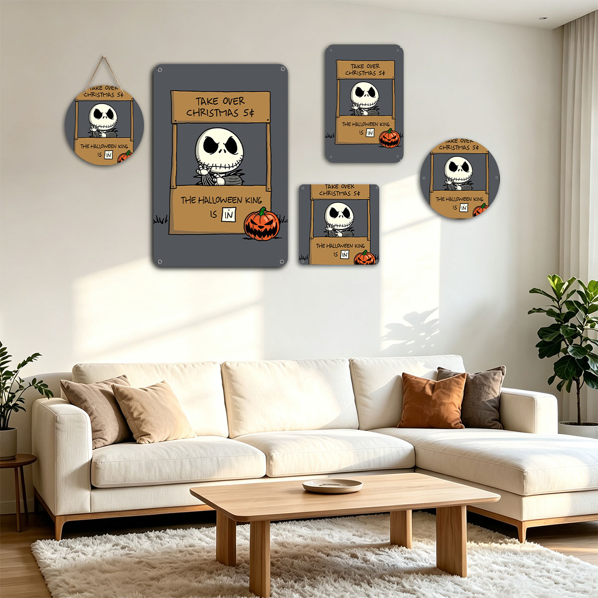 Jack Skellington Takes Over Christmas for 5￠ – The Halloween King is In - painting