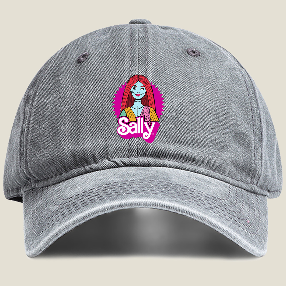 Sally from The Nightmare Before Christmas - Washed Denim - Baseball Cap