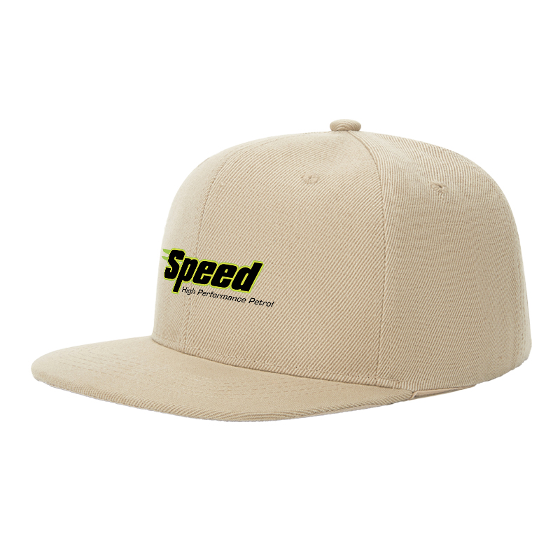 Flat Brim Baseball Cap Speed Logo Print Streetwear Underground Skate Style Hat for Basketball Court Skate Park Urban Riders and Hip Hop Artists