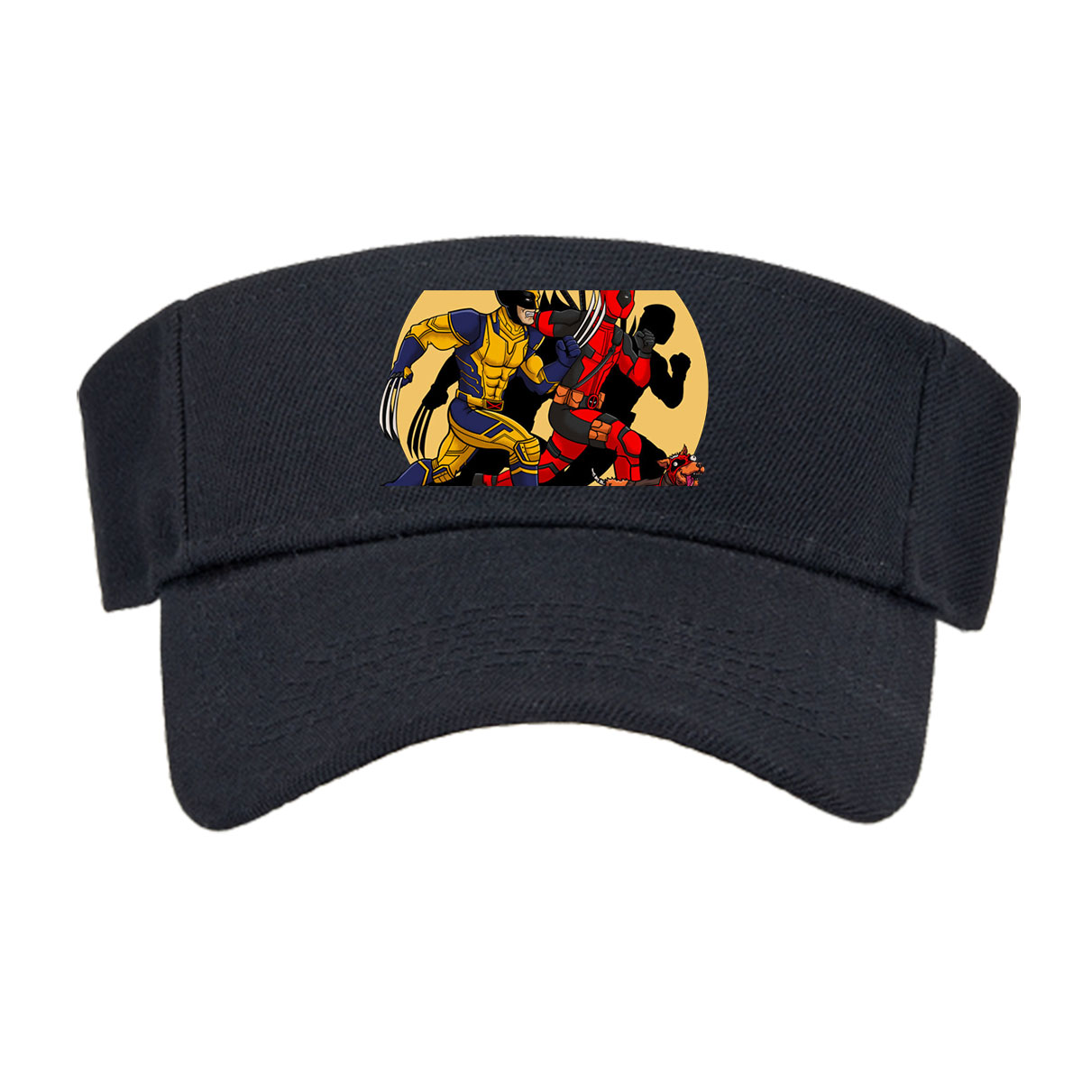 Wolverine and Deadpool in Action with Dogpool -  Visor cap