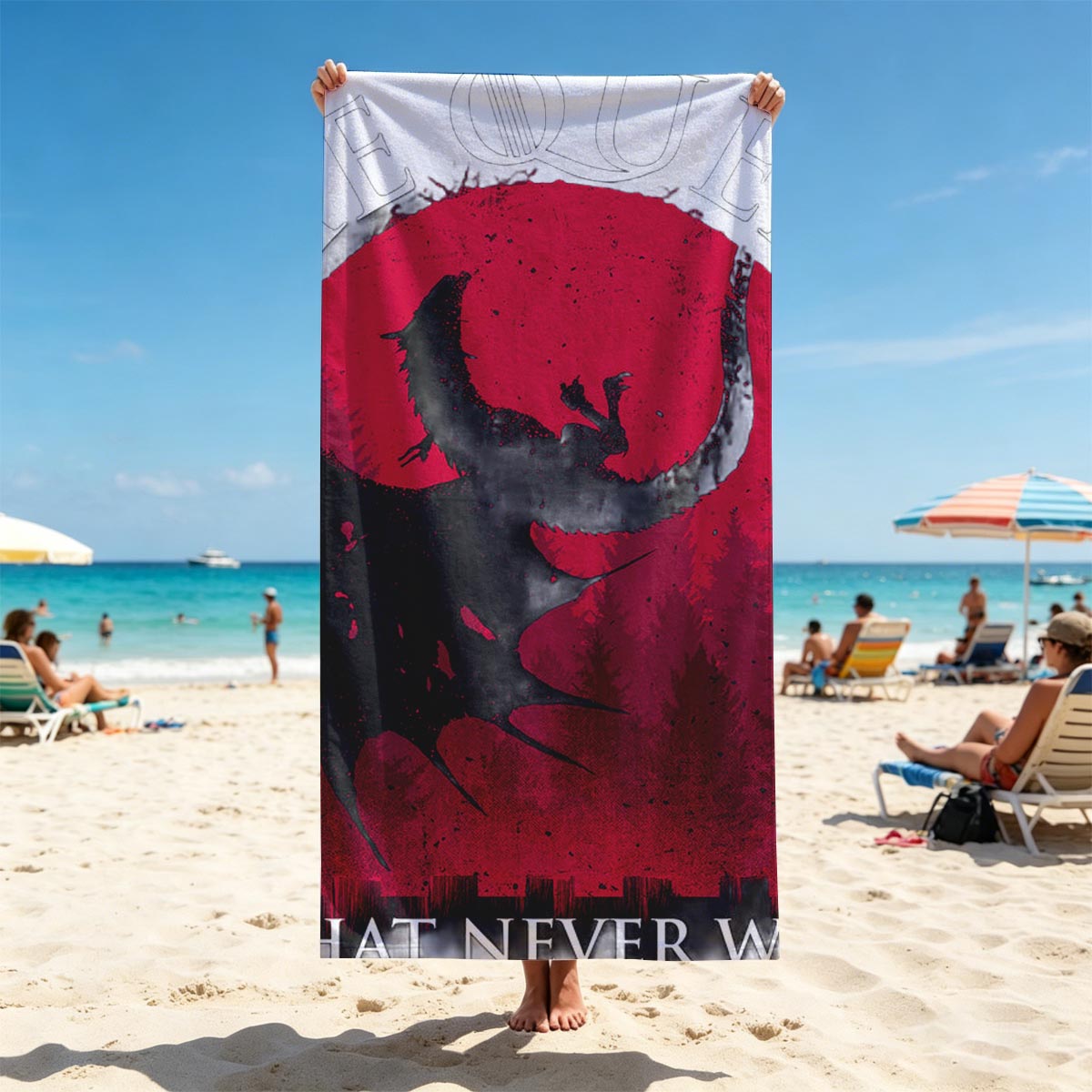 Rhaenyra Targaryen: The Queen That Never Was – Meleys the Dragon - Beach towels