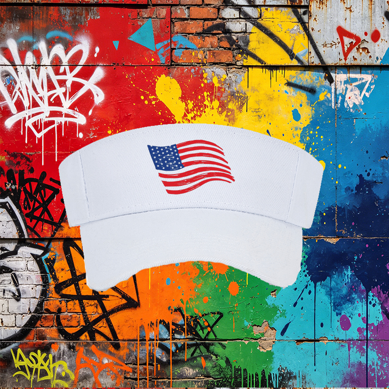 Unisex Classic Mesh Hat with American Flag Print - Lightweight Breathable Sun Protection Cap for Outdoor Activities, Perfect for Men and Women Who Love Patriotic Style and Casual Wear