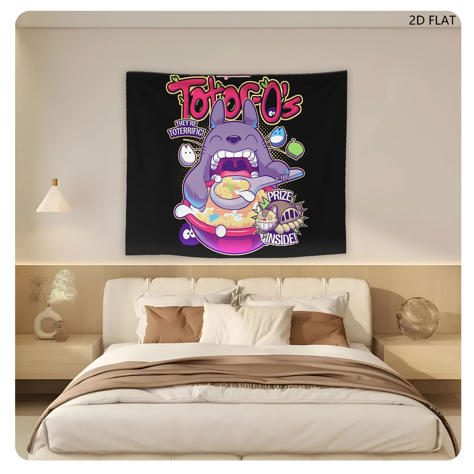 Miyazaki's Totoro's Cereal: They're TOTERRIFIC! Prize Inside! - Tapestry