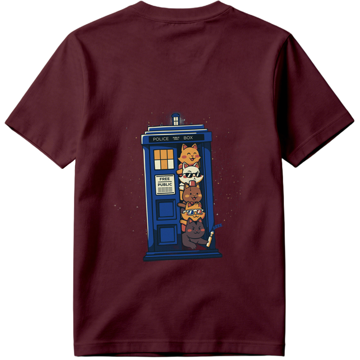 Doctor Who Cats in the TARDIS - Tee