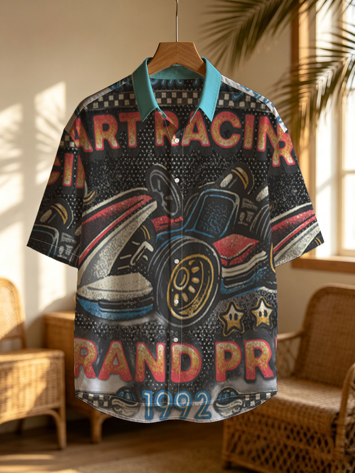 Mushroom Kingdom Kart Racing Grand Prix 1992 - Mario, Luigi, Princess Peach, Bowser, Toad, Yoshi, Donkey Kong, Wario, Waluigi, Koopa Troopas -  Shirt