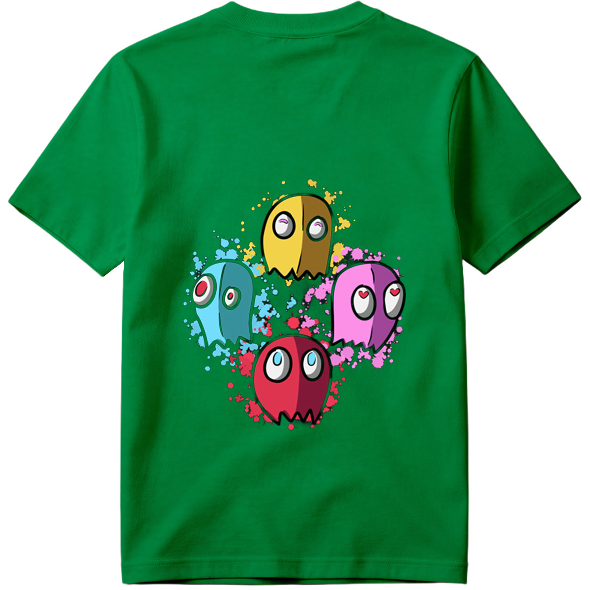 Pac-Man Ghosts: Blinky, Pinky, Inky, and Clyde - Tee