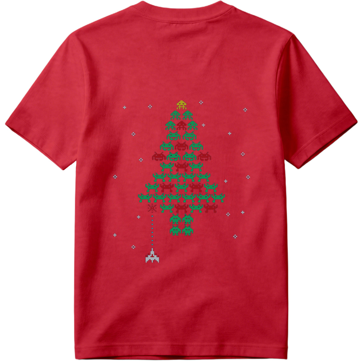 Space Invaders Christmas Tree - Tee
