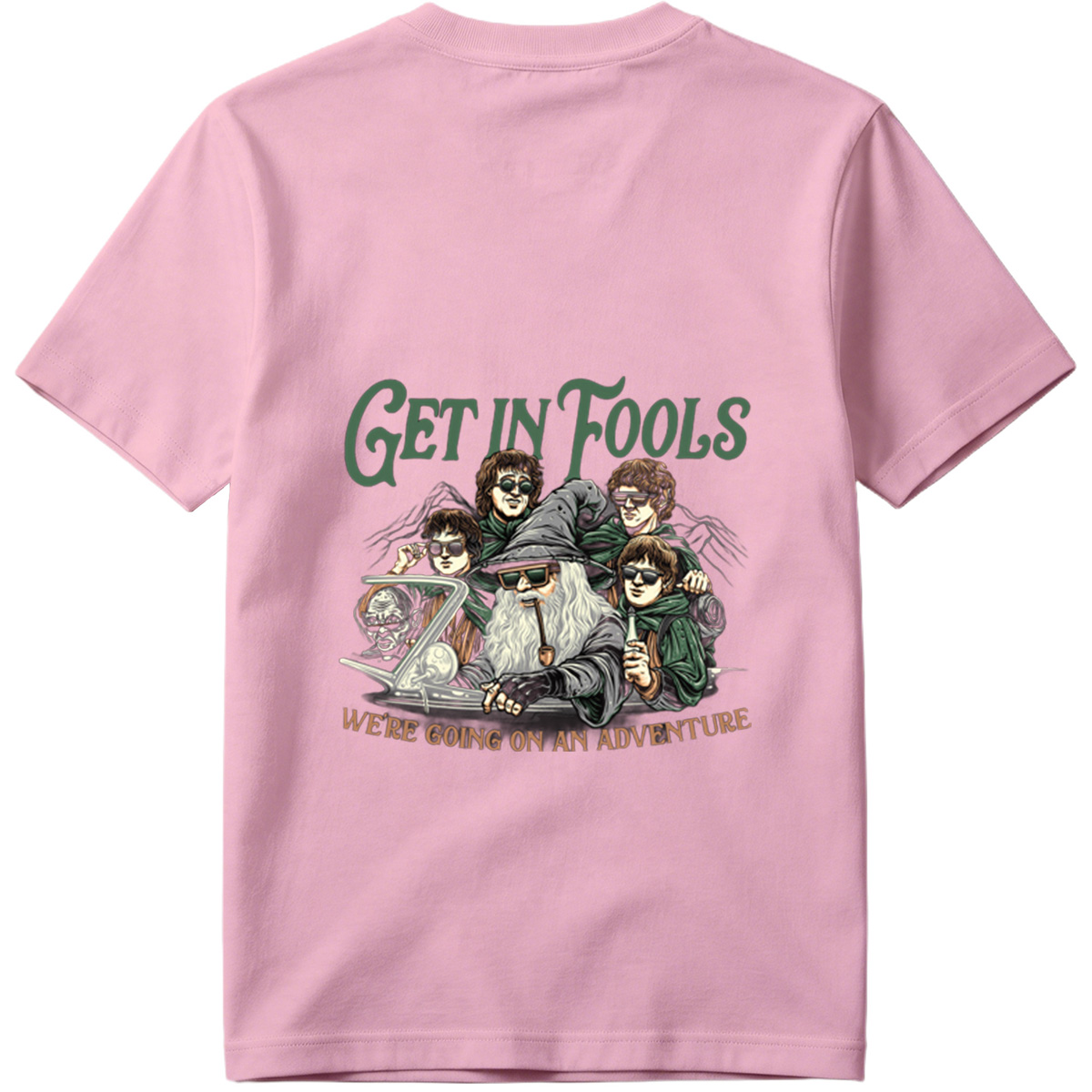 The Lord of the Rings: Frodo, Sam, Merry, Pippin, and Gandalf with a Modern Twist - Tee