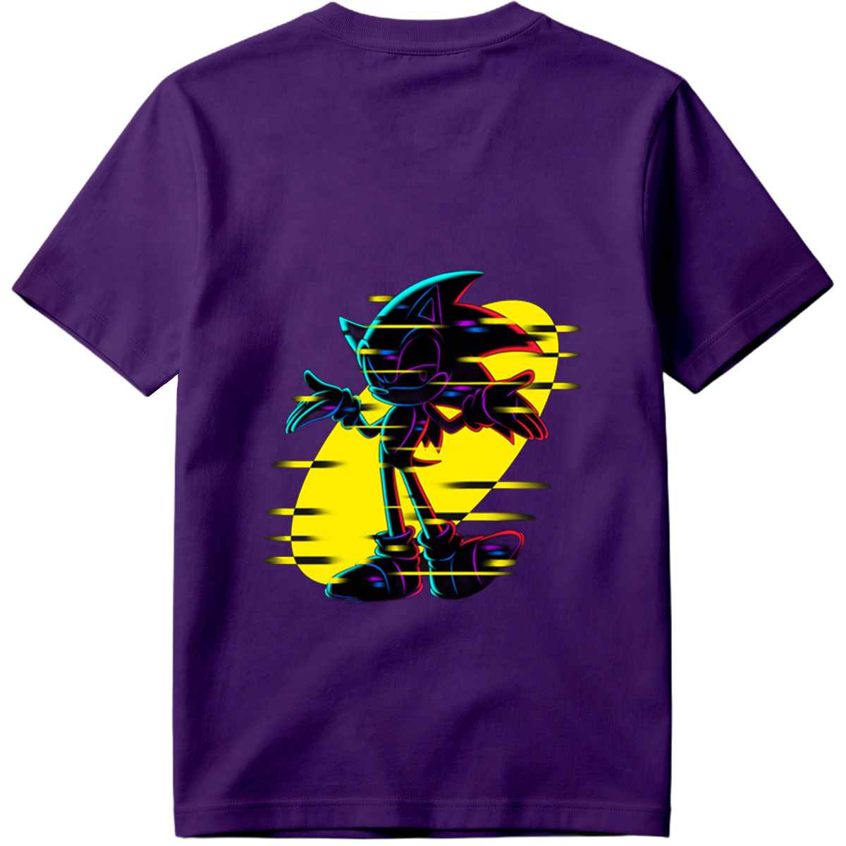 Sonic the Hedgehog: Neon Glitch Art - Tee