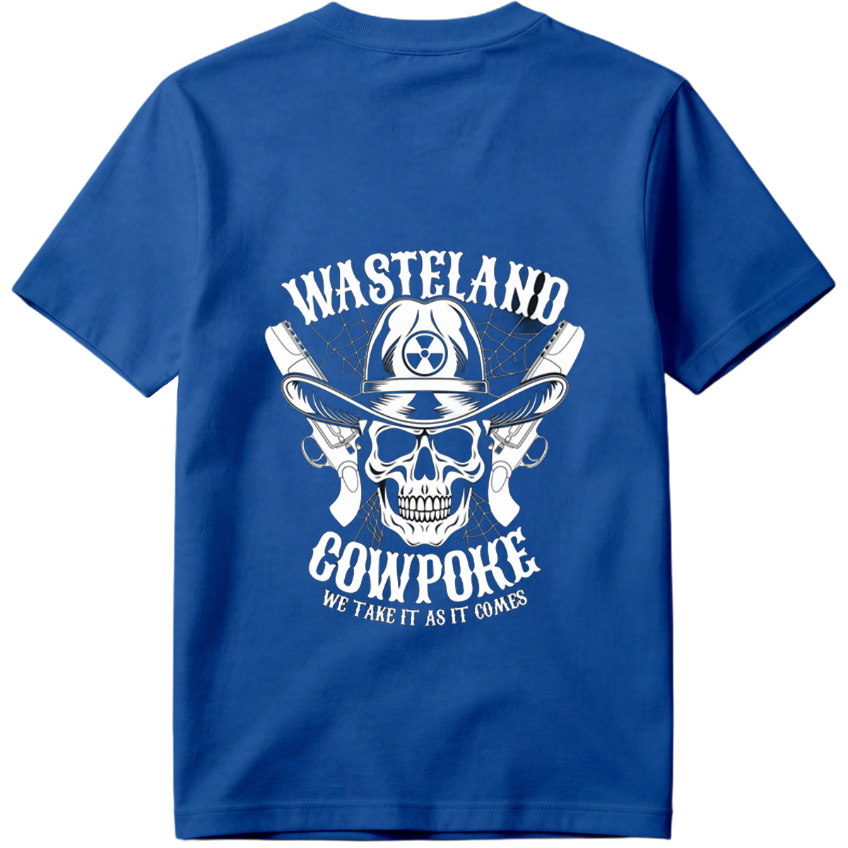 Wasteland Cowpoke: Skull with Cowboy Hat and Revolvers - Tee