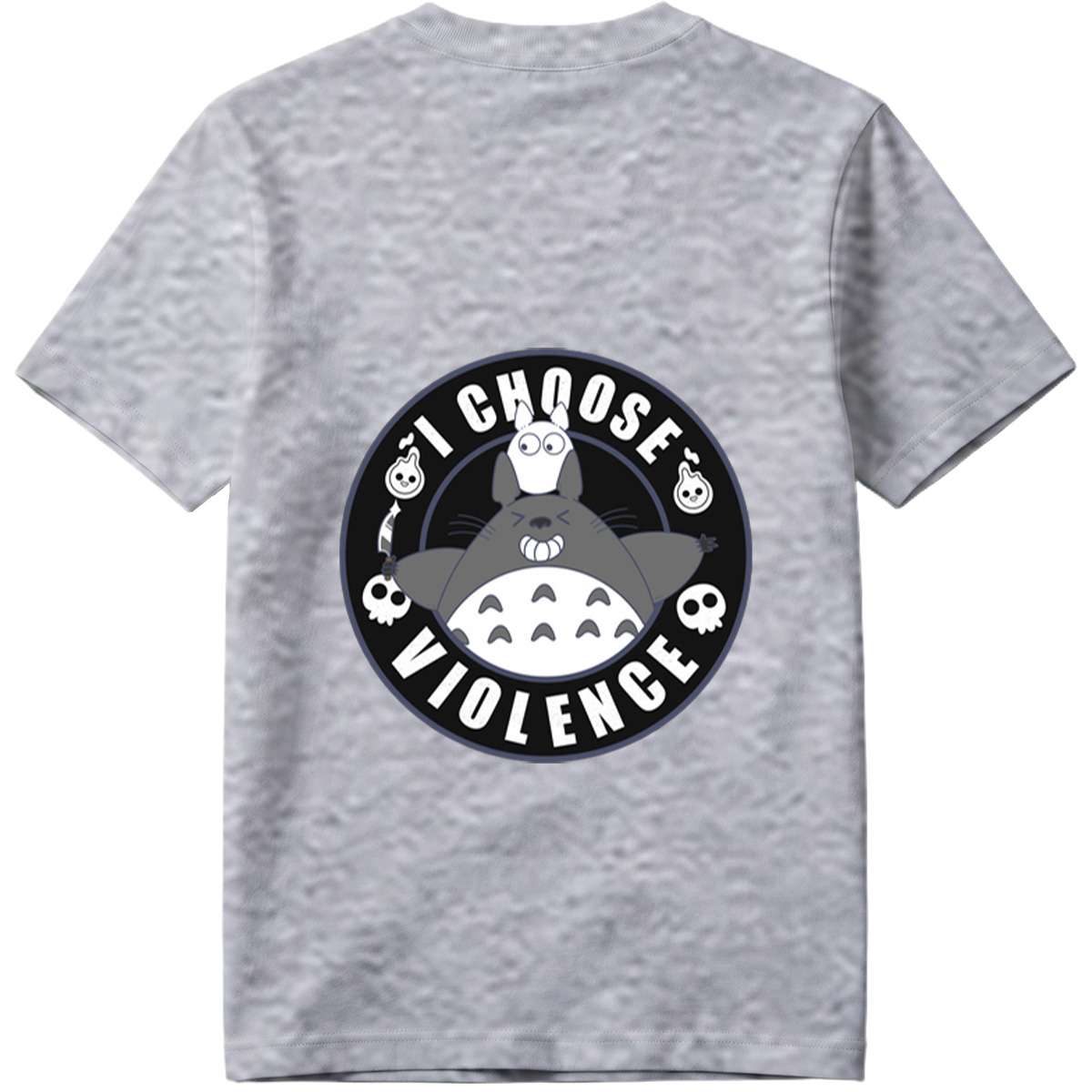 Totoro and Little Totoro - I Choose Violence - Tee