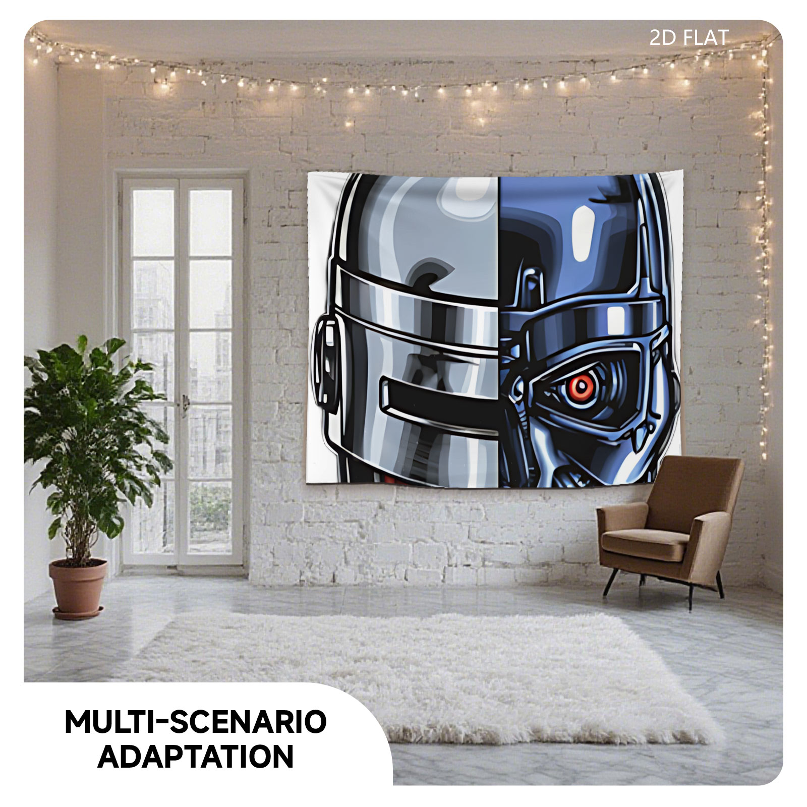Cyborg Lucky: Half Human, Half Machine - Tapestry